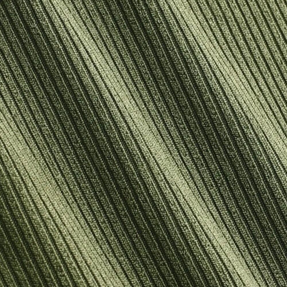 Cider pull on wide leg pants olive green high rise stretch waist ribbed 2XL - Picture 6 of 10